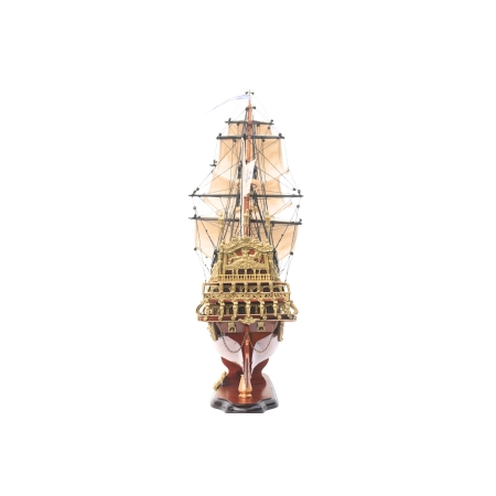 Drewniany model francuskiego żaglowca „Soleil Royal” 80 cm – ekskluzywna dekoracja marynistyczna, żeglarski prezent